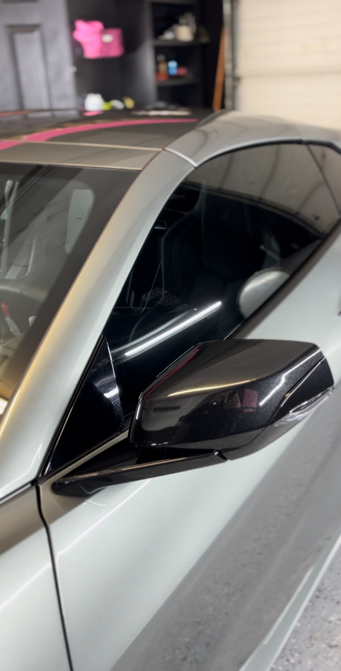 C8 front windows tinted in 20% Ceramic IR