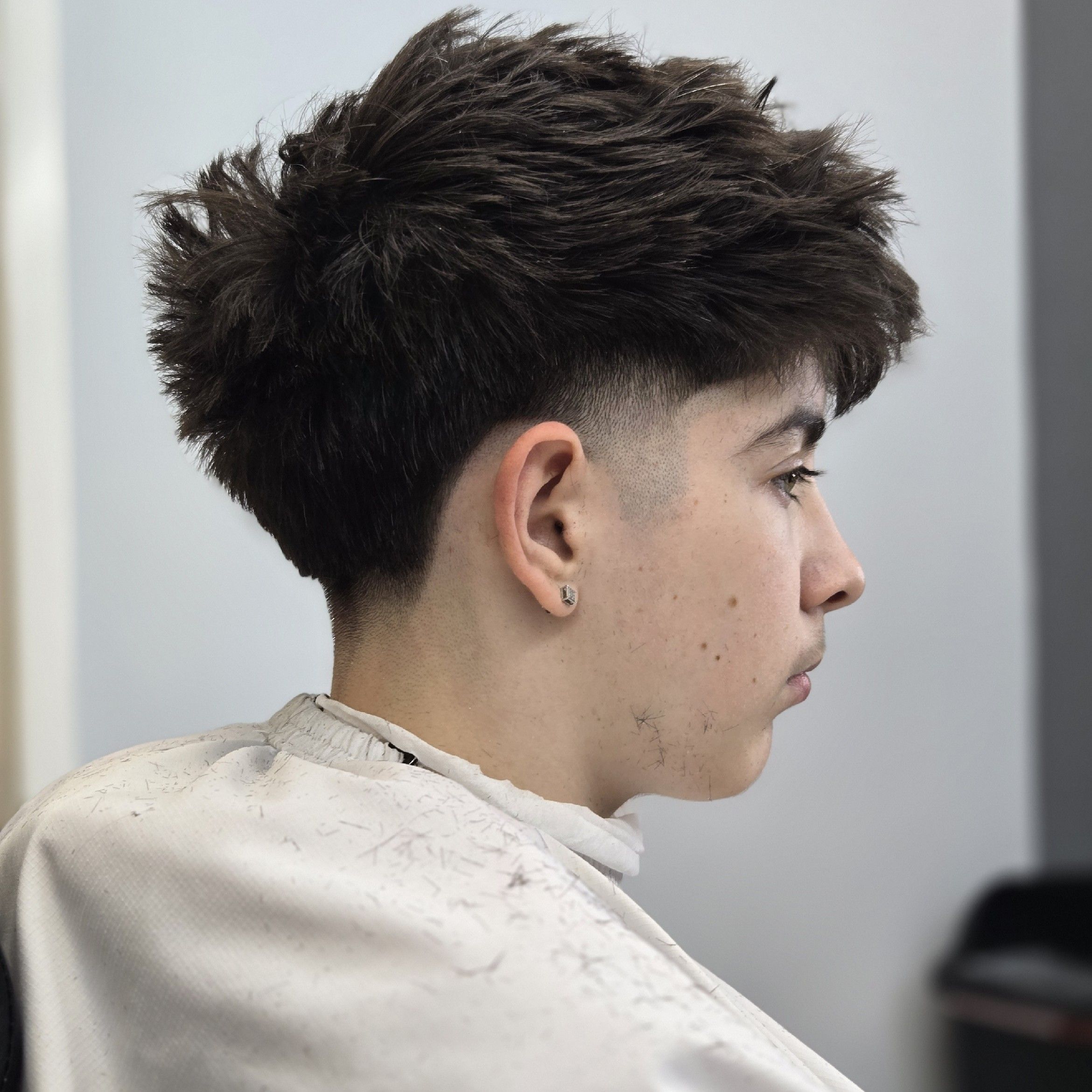 Skin fade and sharp lineup haircut near Colonie NY at VedaStudiosLLC