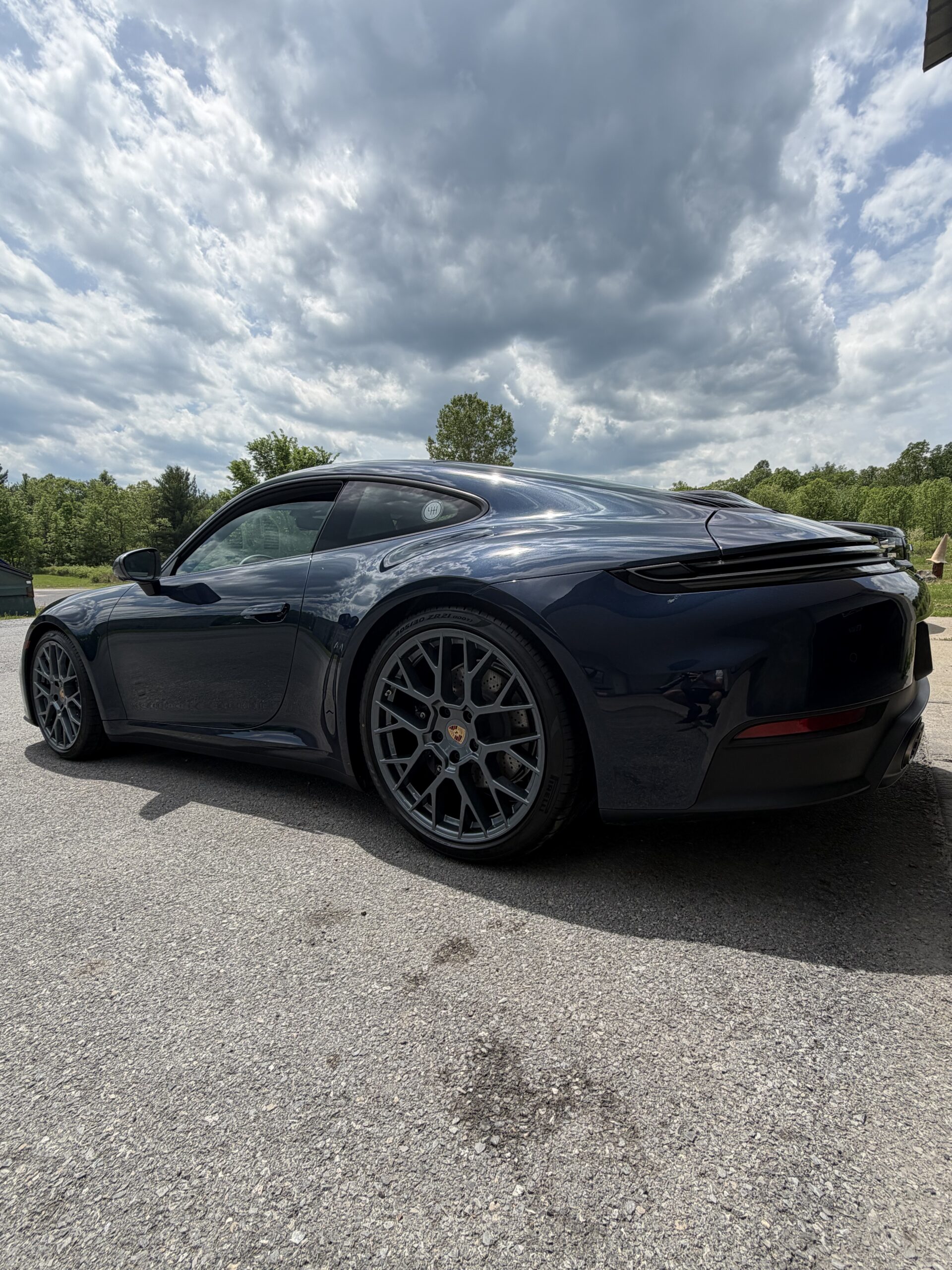 Blue Porsche 911 ceramic coating Albany NY